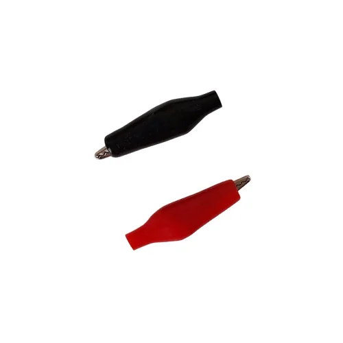 گیره سوسماری سایز کوچک 28 میلی‌متر جفت (قرمز و مشکی) (تک فروشی)