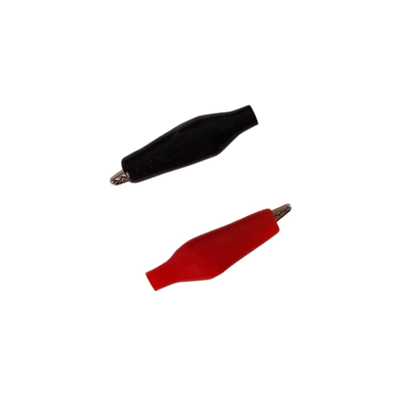 گیره سوسماری سایز کوچک 28 میلی‌متر جفت (قرمز و مشکی) (تک فروشی)